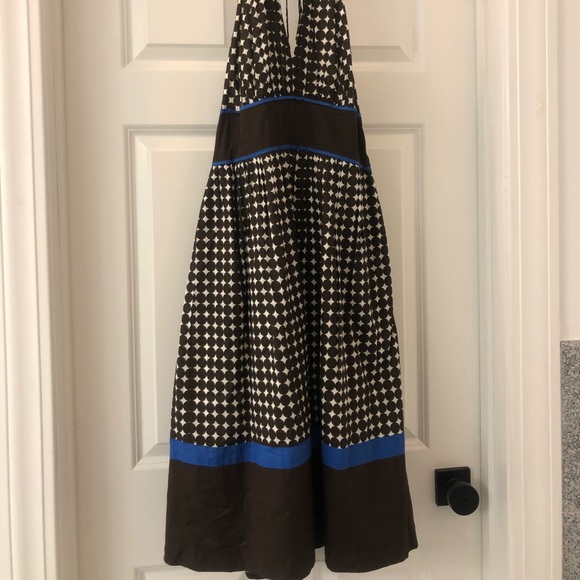 Donna Morgan cotton halter dress Sz. 6 - Picture 2 of 3